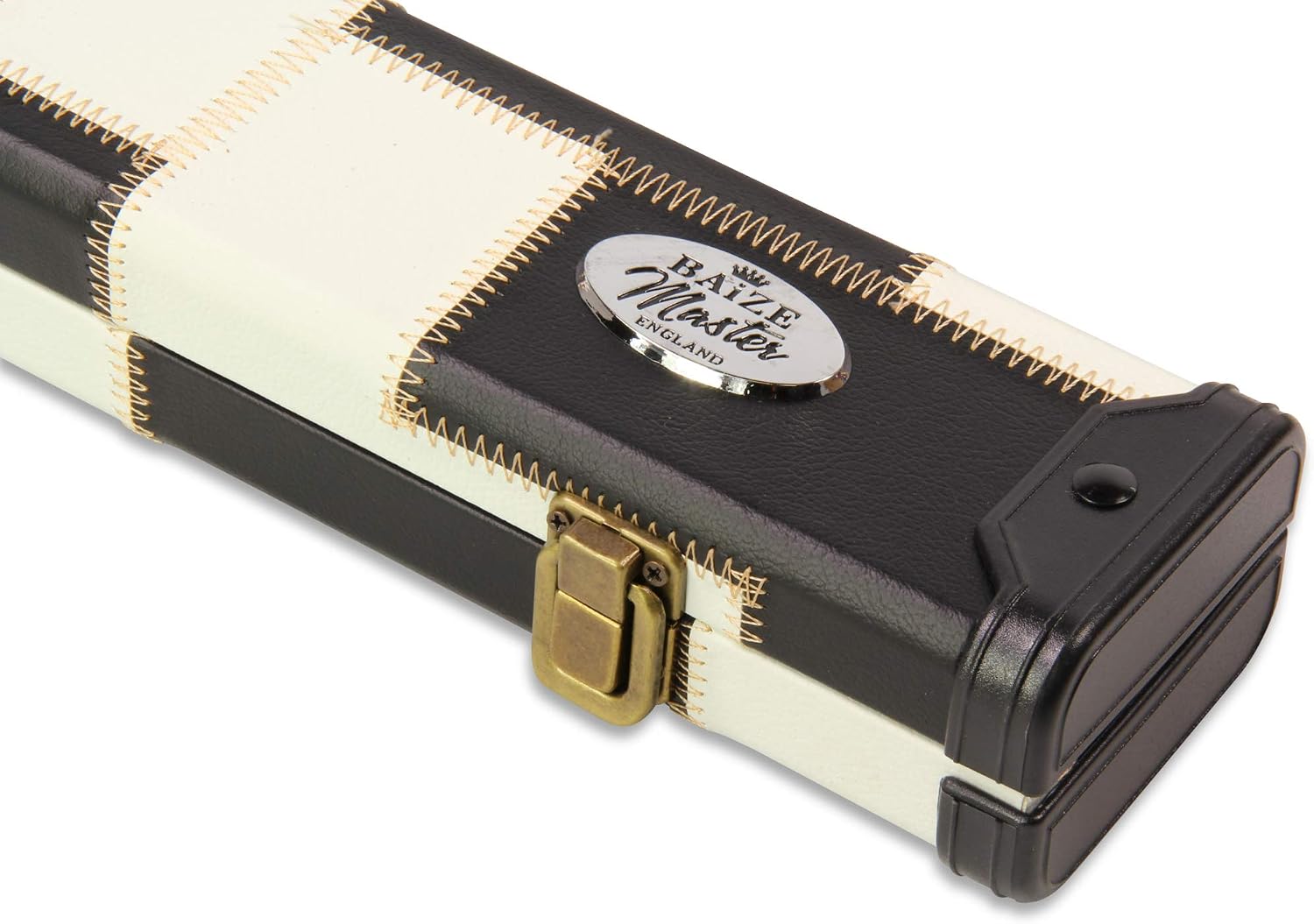 3/4 Deluxe Patch Snooker Pool Cue Case with Tough Plastic Ends - Holds One ¾ Joint Cue