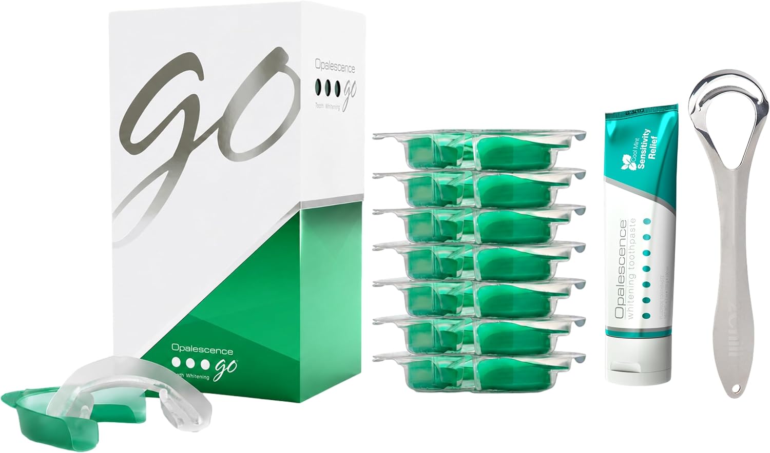 Opalescence Go 15 Teeth Whitening Trays (7ct) + Sensitive Toothpaste 6822TS