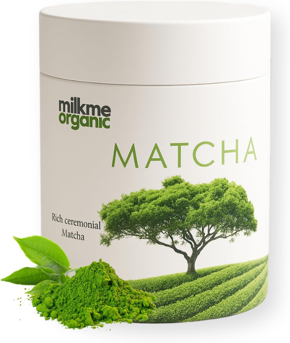 Milkme Premium Organic Matcha Powder | 100g | Vegan | Stone Milled | Shade Grown | 100% Pure
