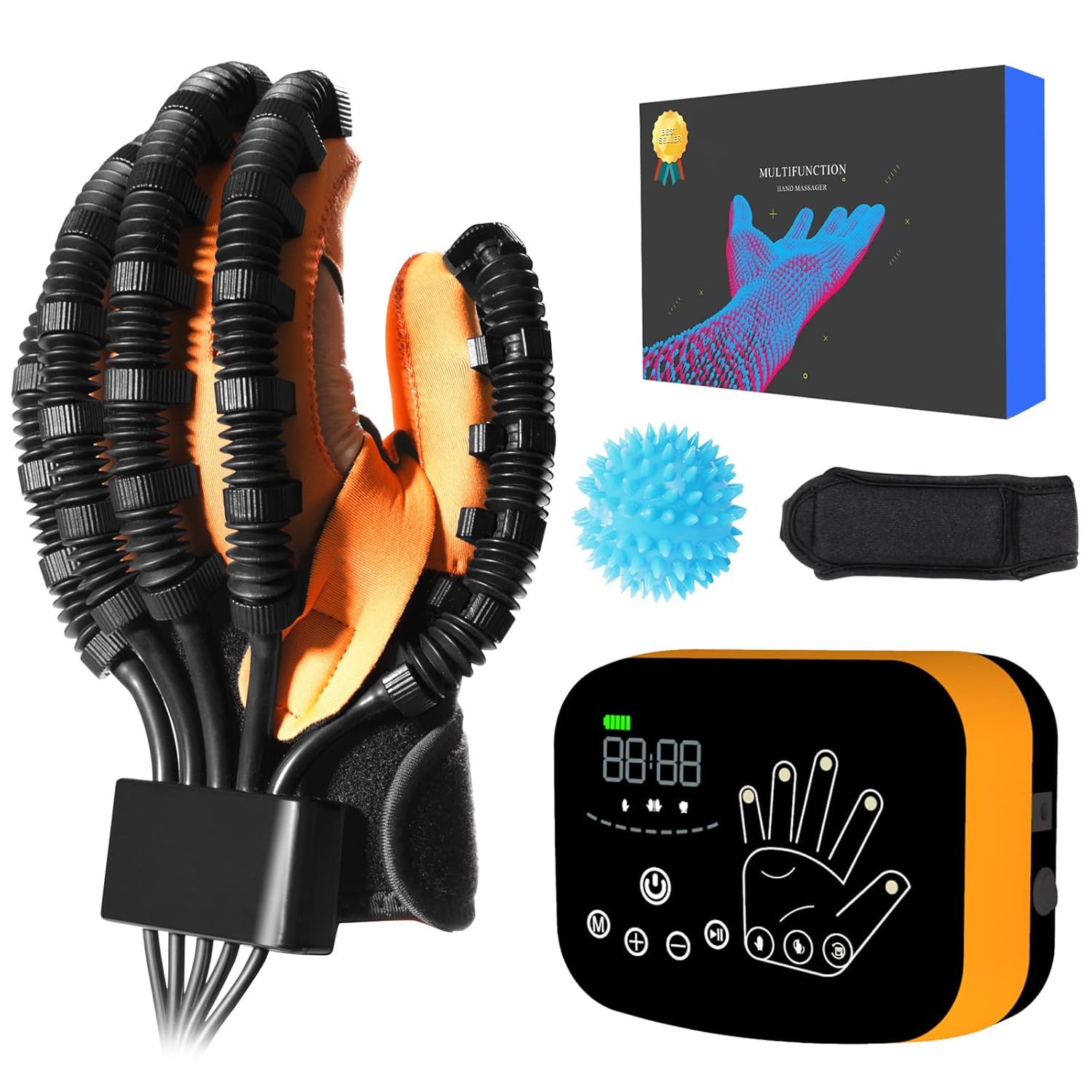 MZU Upgraded Finger Hand Function Workout Recovery Device,Ahrthritis Hemiplegia Stroke Cerebral Palsy Patients Rehabilitation Robot Gloves massager machine gloves orthosis products