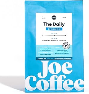 Joe Coffee Company - The Daily Whole Bean Specialty Coffee, 12 oz Bag | NYC Roaster, Rainforest Alliance Certified, Kosher, Climate-Friendly,