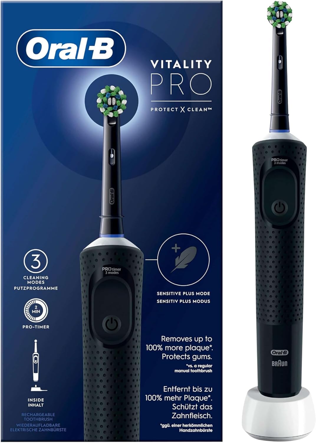Oral-b Vitality Pro Rotating Electric Toothbrush Black
