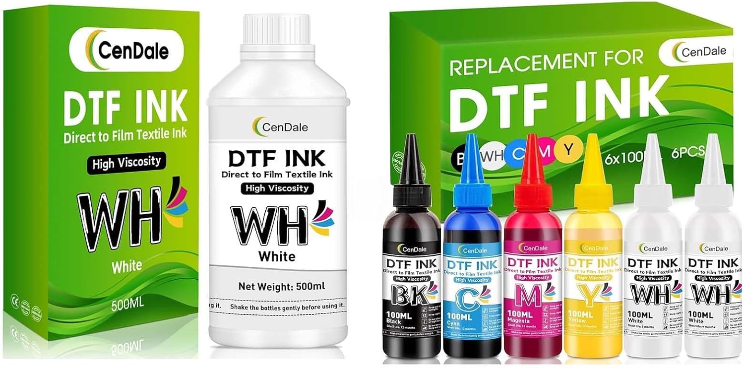 Save 30% on Upgraded DTF Ink 600ml+ DTF White Ink 500ML