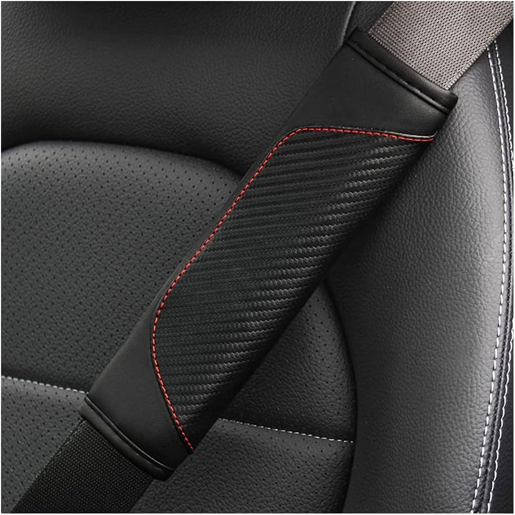 SVAHEJIHR 2PCS Car Seat Belt Cover, for Vw Polo GTI R5 2018-2024/Vw Polo Vivo 2010-2024 Seatbelt Cover Shoulder Strap Covers Harness Pads Interior Accessories Neck Shoulder Friendly,D