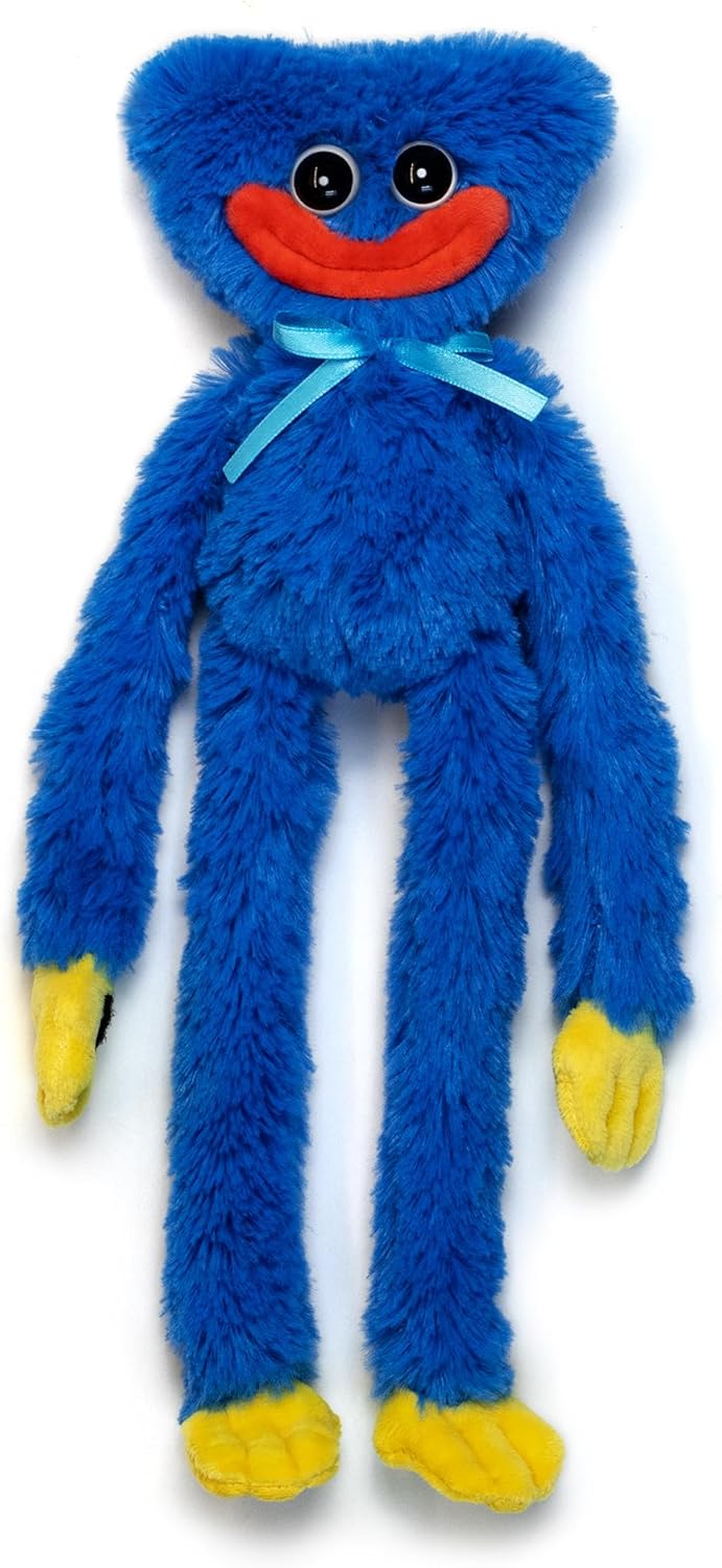 Poppy Playtime Huggy Wuggy Plush Doll - Collectible Toy for All Ages (14" Smiling Huggy Wuggy)