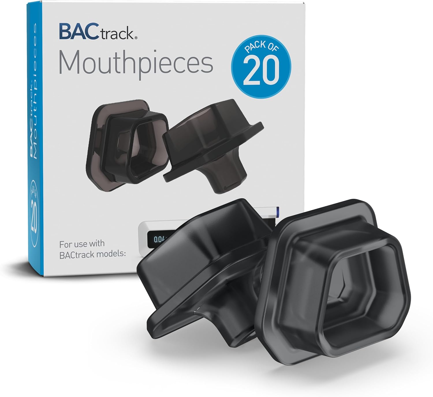 BACtrack C-Series Breathalyser Mouthpieces, Compatible with BACtrack C6 and C8 Breath Alcohol Testers, Not Compatible with BACtrack Mobile Smartphone Breathalyzer