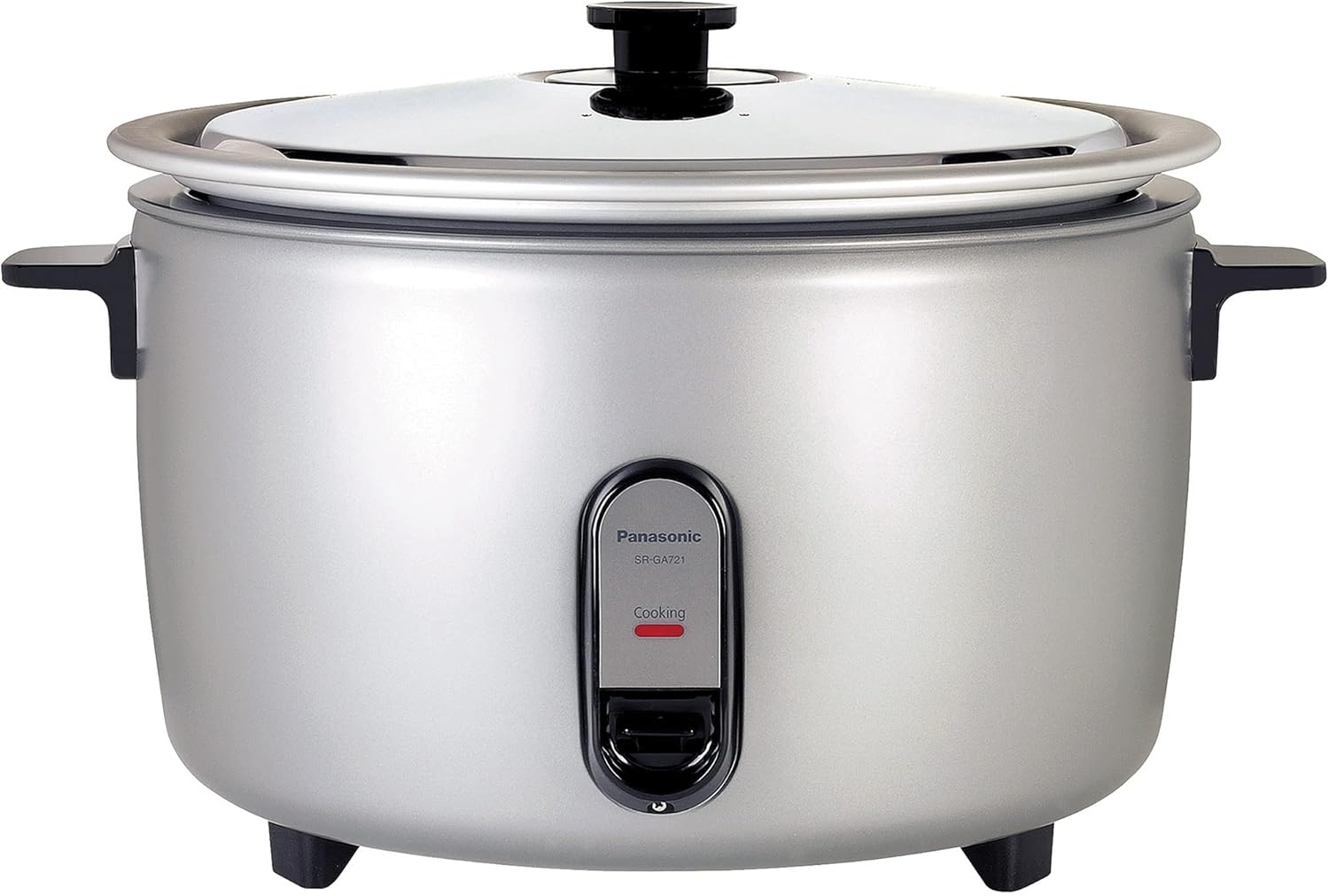 Panasonic Commercial Rice Cooker, 208V Extra-Large Capacity 80-Cup (Cooked), 40-Cup (Uncooked) with One-Touch Operation - SR-GA721L - Silver