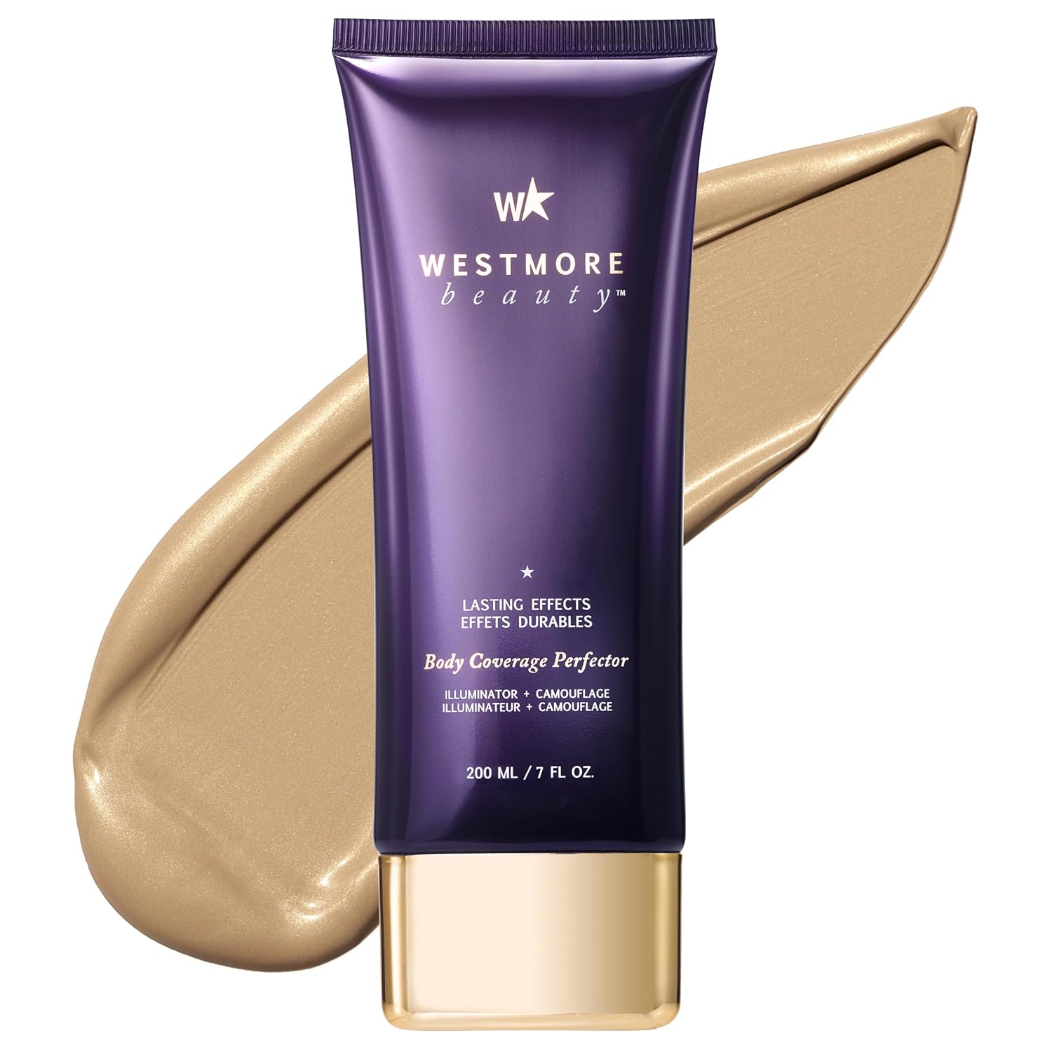 Westmore Beauty Body Coverage Perfector – Waterproof Leg & Body Makeup/Bronzer For Women - Best Tattoo Cover Up Makeup & Tattoo Concealer - 7 Oz Warm Radiance