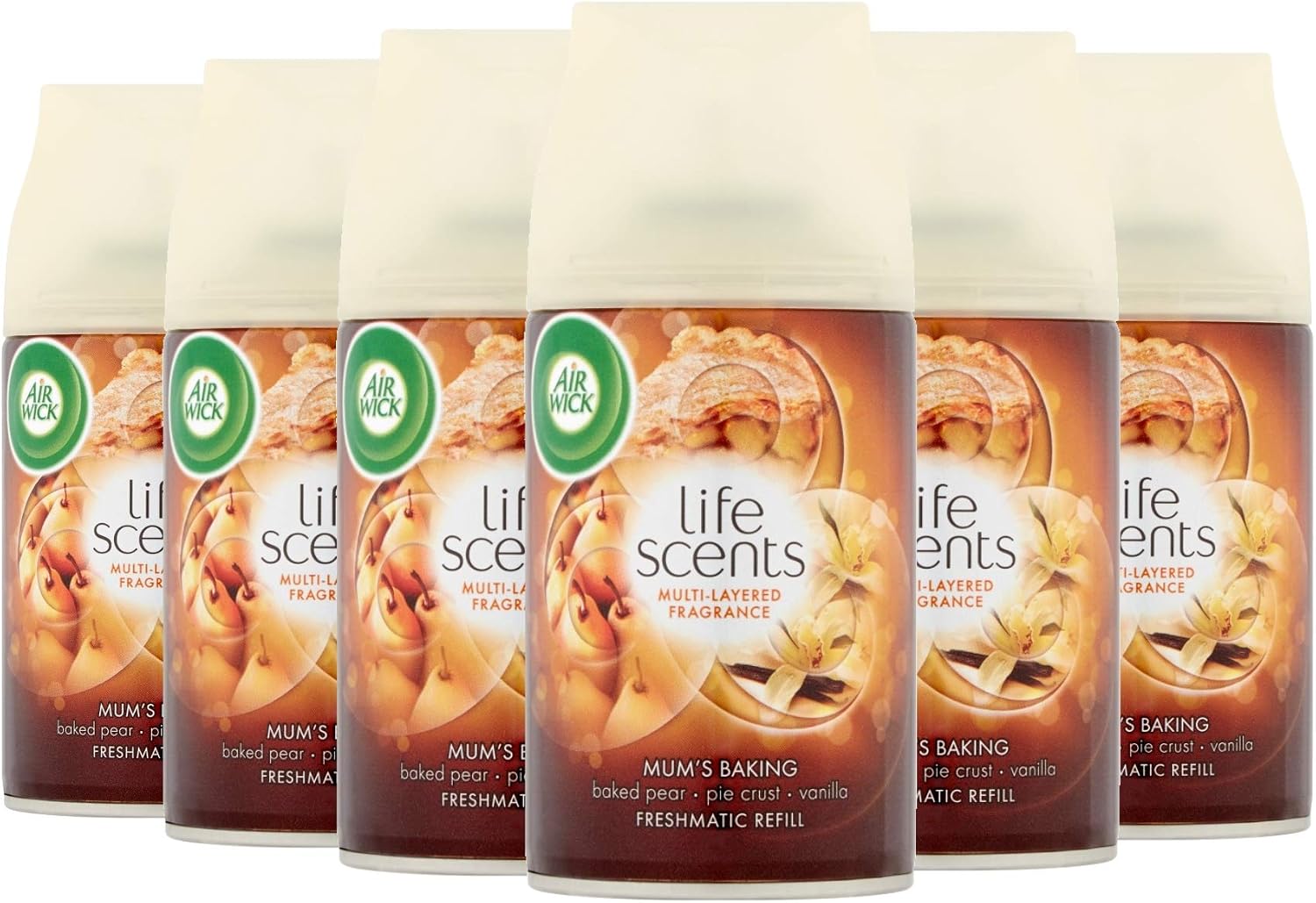 6 x Air Wick Freshmatic Max Automatic Spray Refill 250ml - Mom's Baking