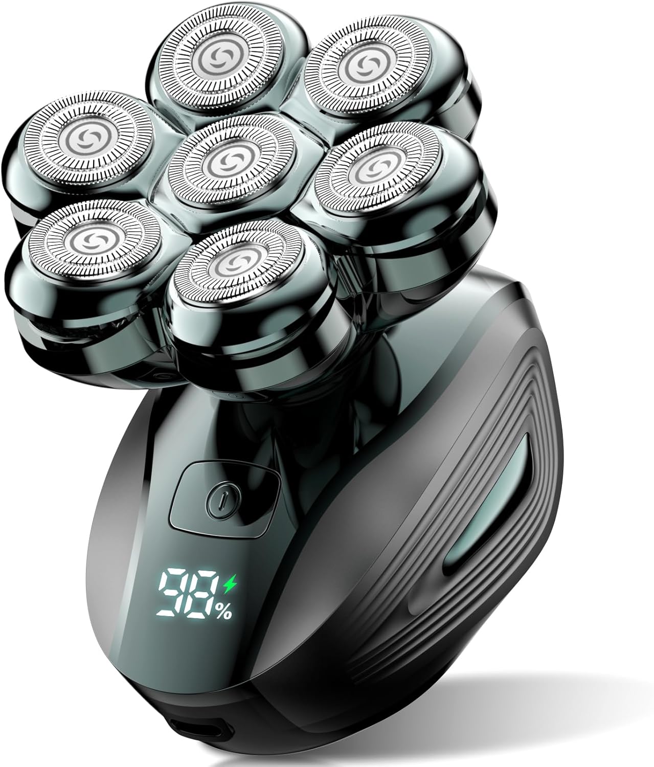 Head Shavers for Bald Men: Upgraded Detachable Head Shaver - IPX7 Waterproof Electric Razor for Men - 7D LED Display Rechargeable Grooming Kit with Type-C Charge