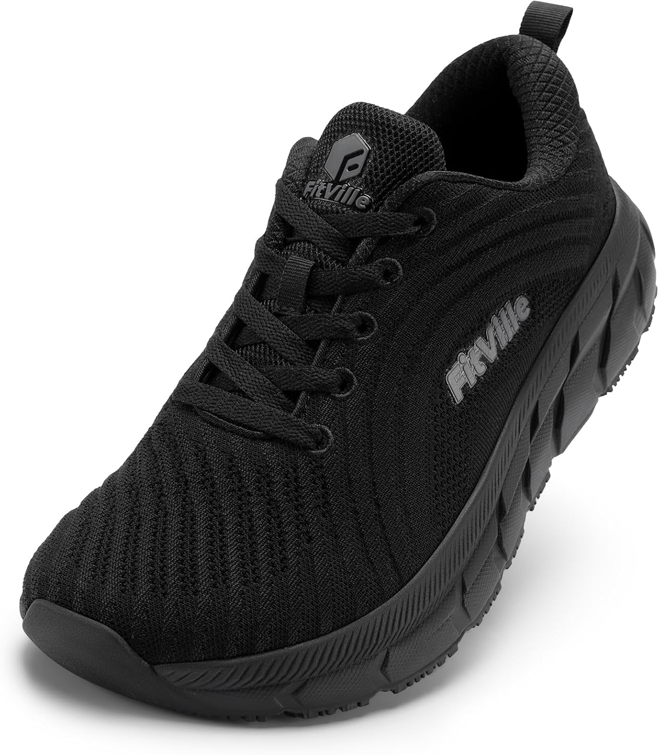 FitVille Wide Toe Box Shoes Women Comfortable Non Slip Wide Walking Shoes Women Swollen Feet Lightweight