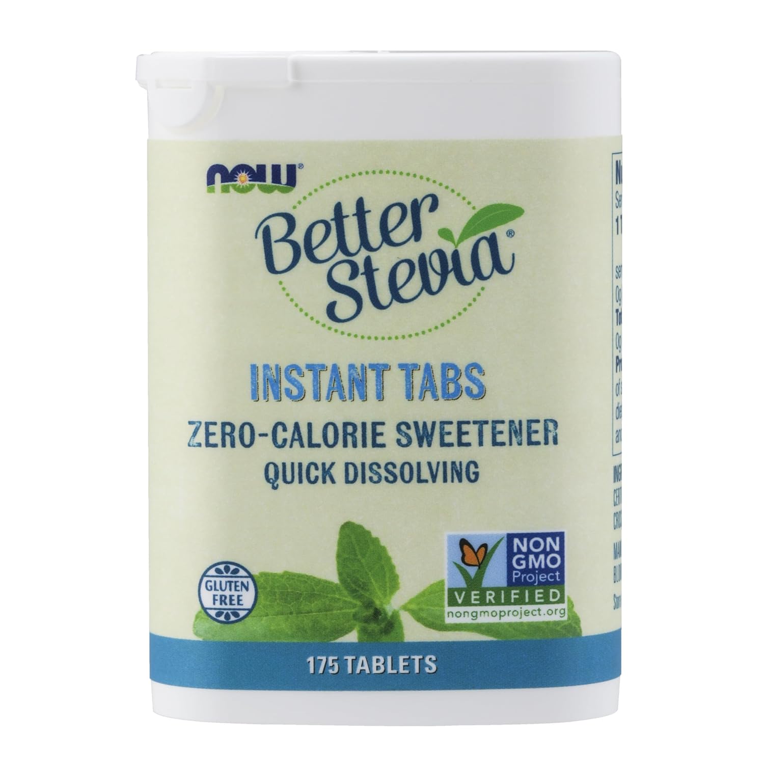 NOW BetterStevia® Instant Tabs Zero Calorie Sweetener, 175 Tablets