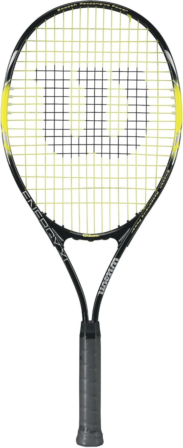 Wilson Energy XL Adult Recreational Tennis Racket - Grip Size 3 - 4 3/8", Yellow/Black