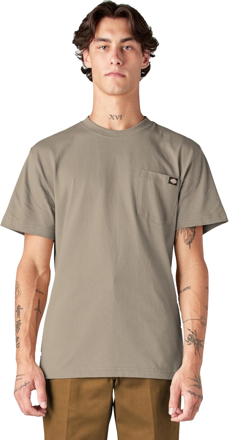 Dickies Men's Heavyweight Heathered Short Sleeve Pocket T-Shirt