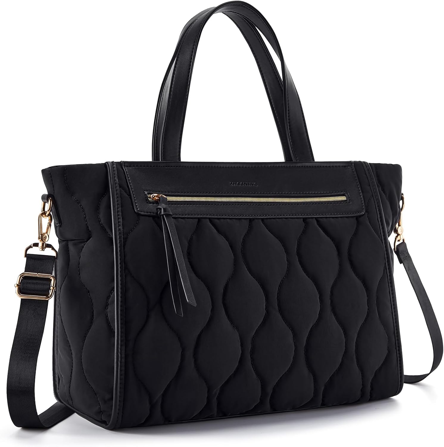 Missnine Tote Bag for Women, Lightweight Puffer Tote Bag, Large Capacity Quilted Shoulder Handbag for Travel, Work, Gym