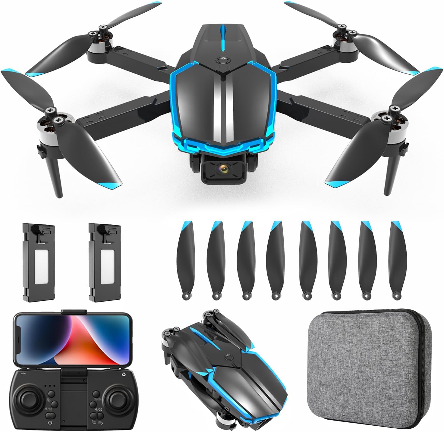 Drone with Camera 1080P for Kids Adults, Brushless Motor RC Quadcopter for Beginner, 36 Mins Flight Time/One Key Start/Gesture Photography, Toys for Boys and Girls 8-12 Birthday Gifts