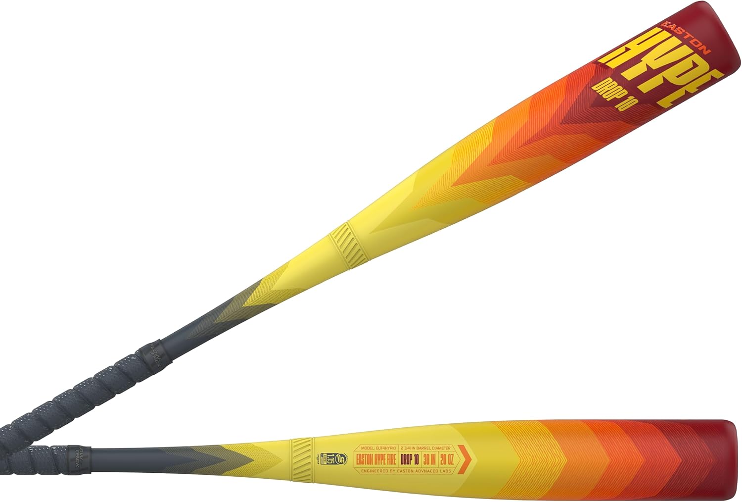 Easton | Hype FIRE Baseball Bat | USSSA | -5/-8/-10 Drop | 2 3/4" Barrel | 2 Pc. Composite
