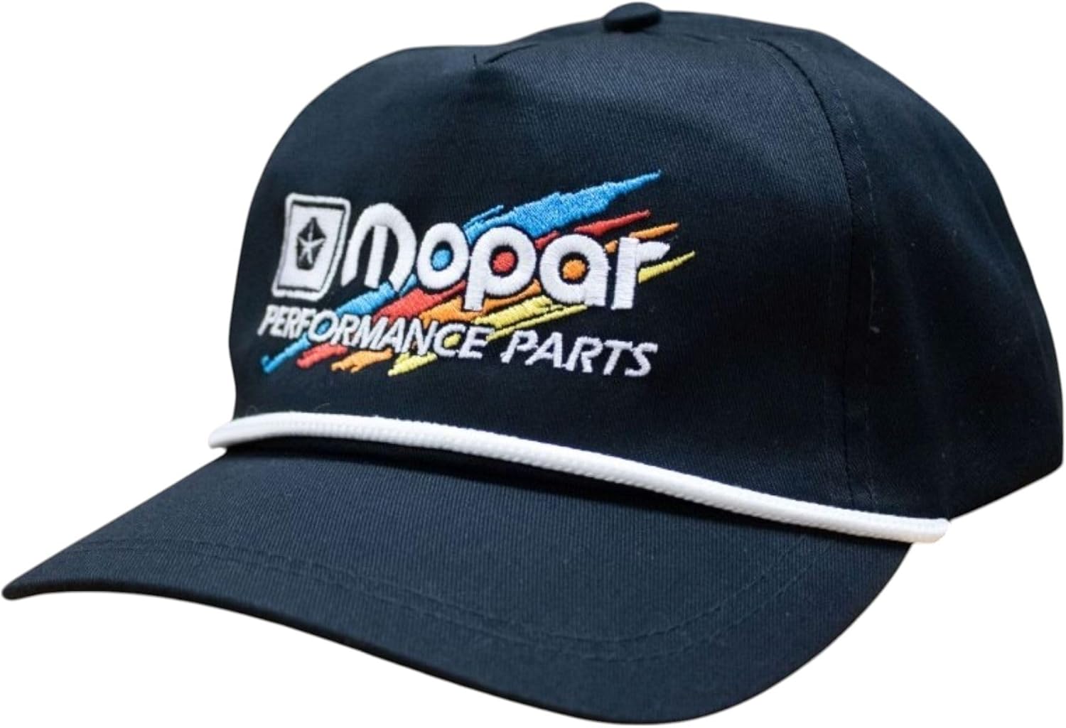 Mopar Official Licensed Performance Parts Snapback Rope Hat Men - Premium Embroidered Baseball Cap Black
