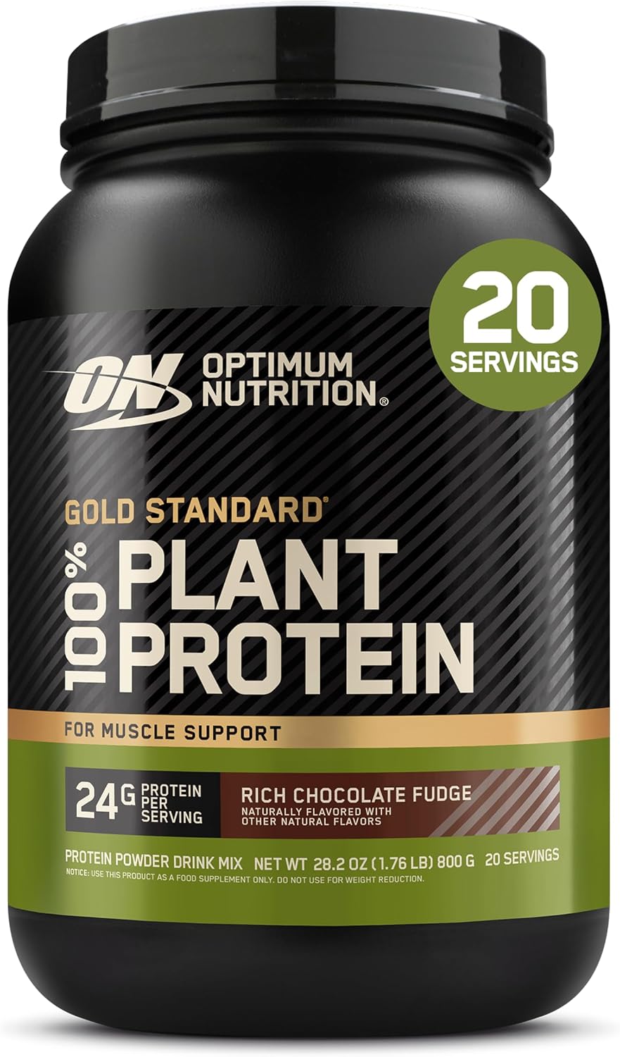 Optimum Nutrition Gold Standard Plant Based Protein, Rich Chocolate Fudge