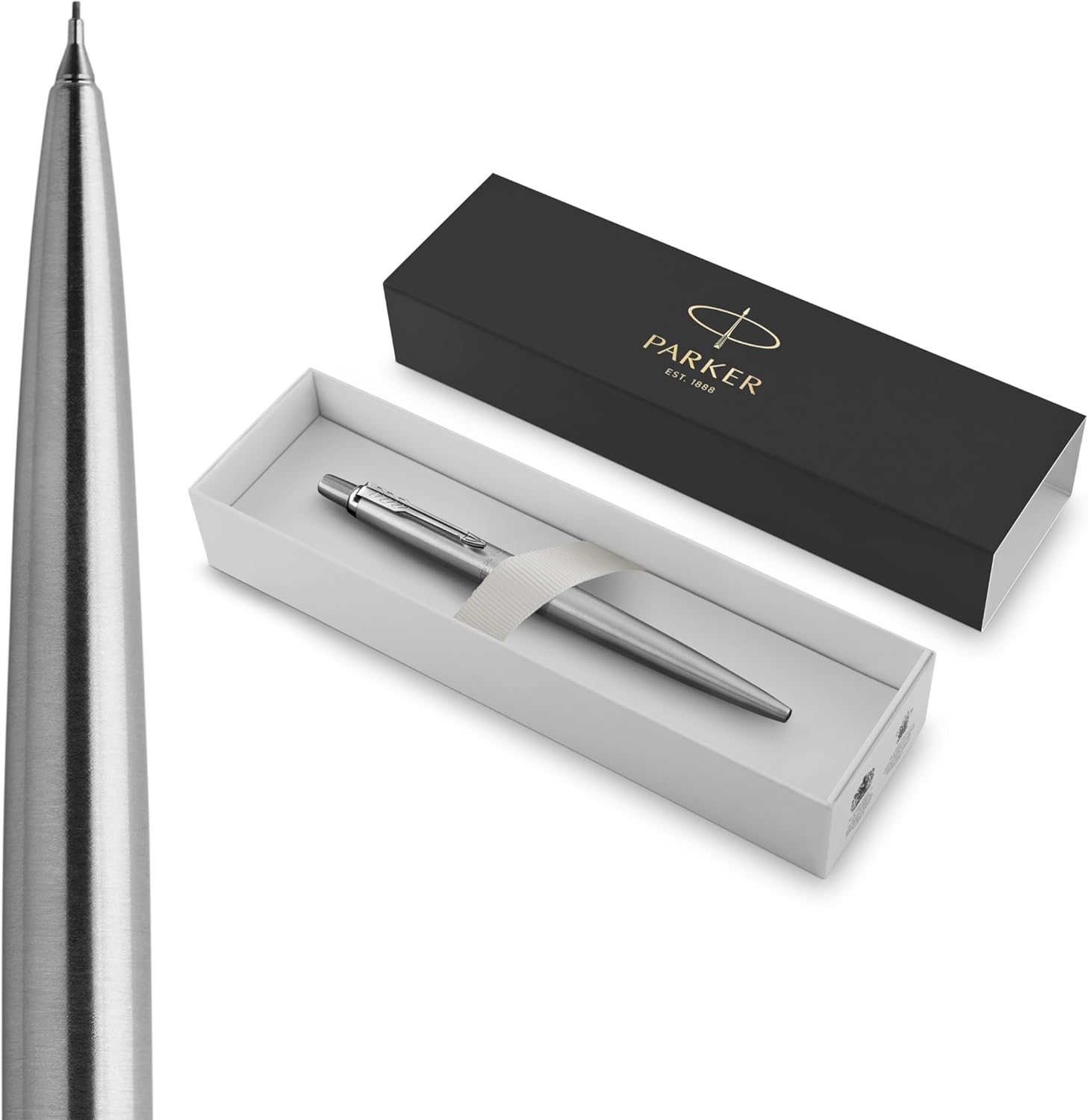 Parker Jotter Mechanical Pencil | Stainless Steel with Chrome Trim | 0.5mm | HB #2 | Gift Box