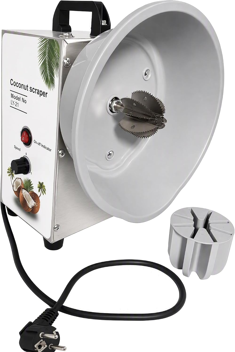 Electric Coconut Scraper Machine, 150W Stainless Steel Coconut Grater