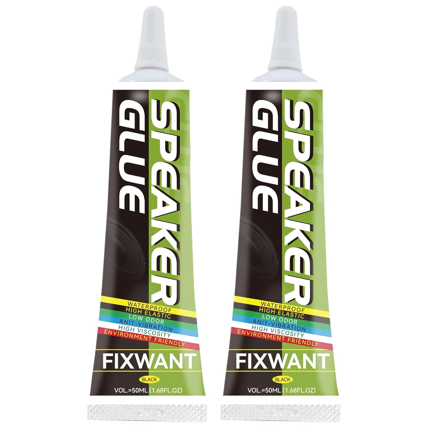 Loud Speaker Repair Glue Foam Side Dust Cap Rubber Edge Cone Basin Strong Adhesive 50ML/1.68 fl.oz (2)