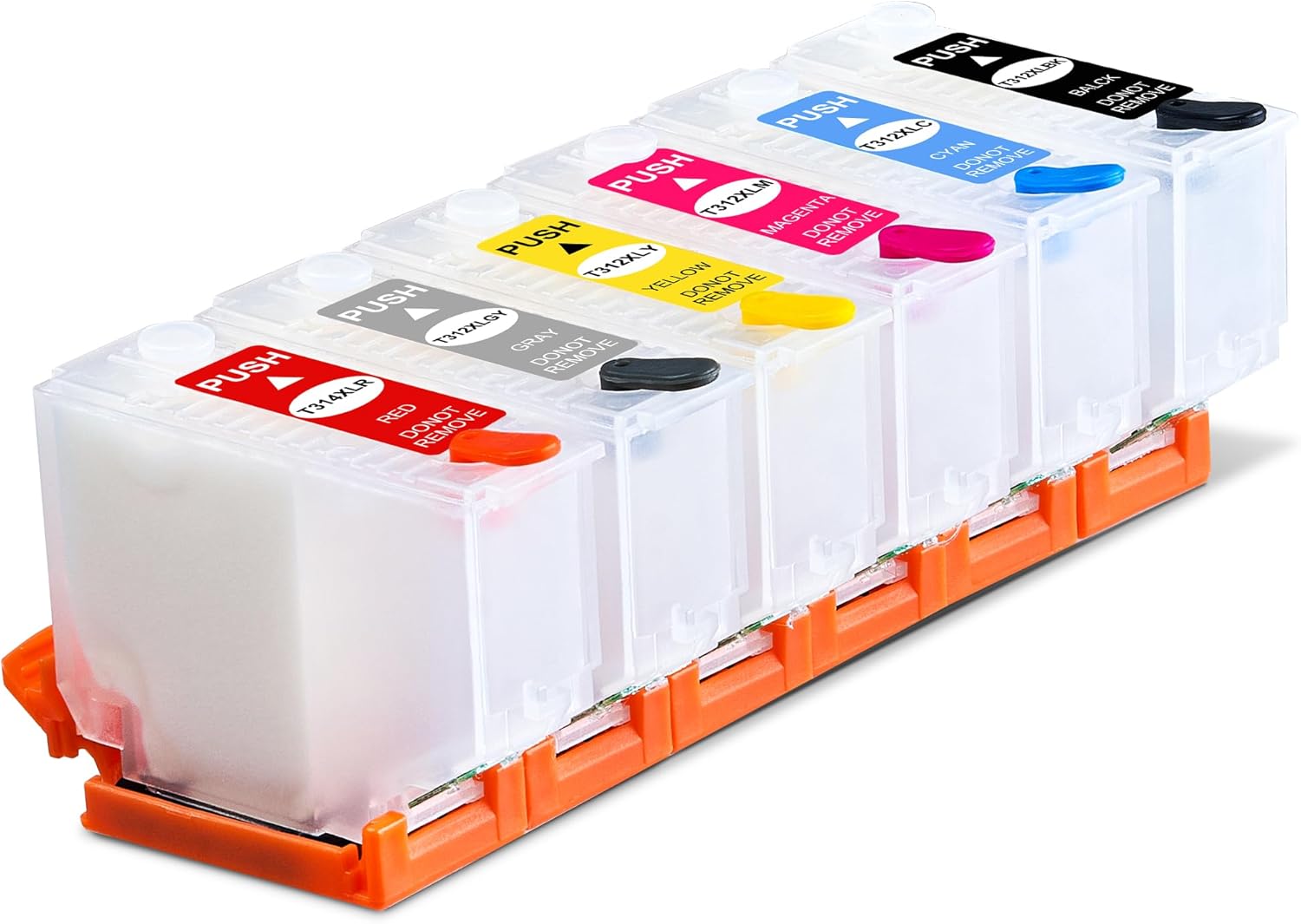 KHY 312XL Empty System Ciss Refillable Ink Cartridge Kit XP-15000 with Chip Sublimation Ink Cartridges Kit Remanufactured with XP-15000 XP-15010 XP-15080 Printer with Chip Empty Refill Ink Cartridge