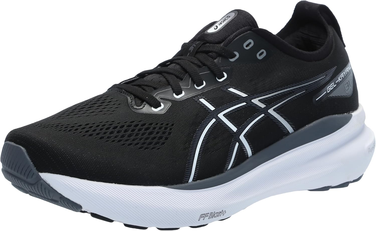 ASICS Men's Gel-Kayano 31 Running Shoes, 10.5, Black/White