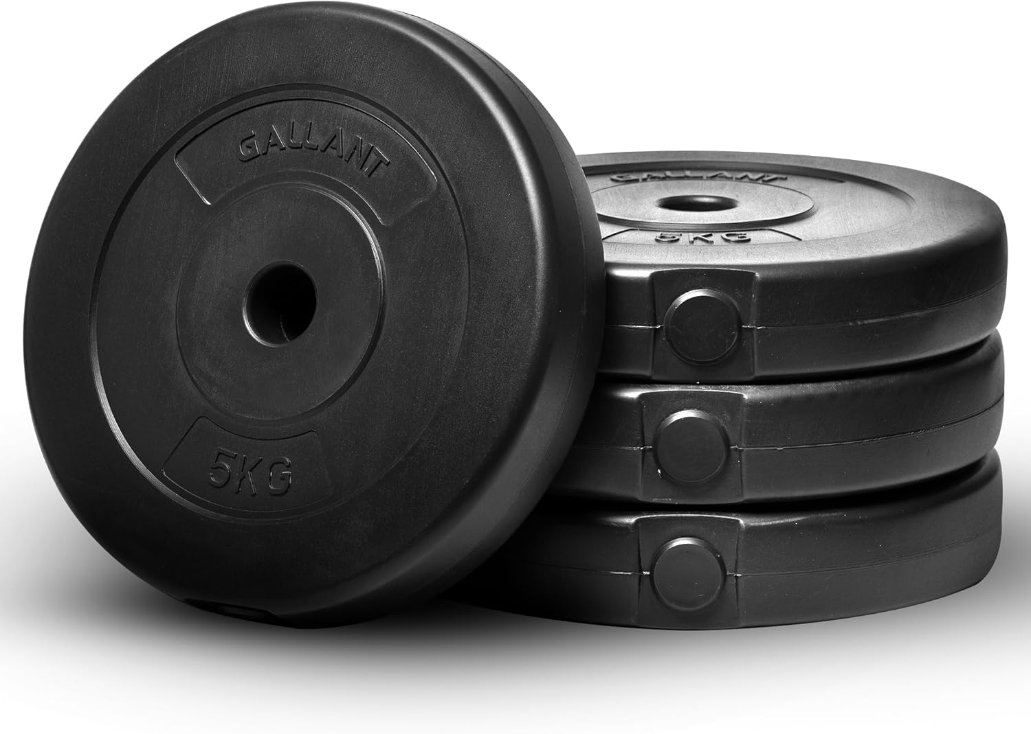 Gallant Weight Plates - 10kg Standard 1 Inch Vinyl Weights Discs 20kg 40kg 60kg 80kg 100kg Set For Men Women - Weight Plate Set for Lifting Dumbbells Barbell Home Gym Fitness Training Equipment