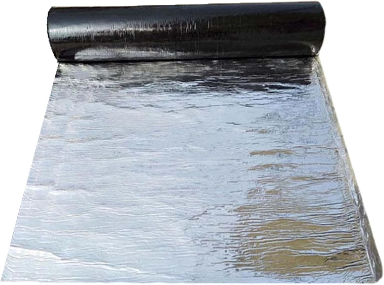 Waterproof Roof Repair Tape,Aluminum Foil Tape,Self-Adhesive Asphalt Tape,Waterproof,Heat Insulation,for Roof Leak Window Seal Hole Gutter Repair Crack Repair (1.1x3.3ft)