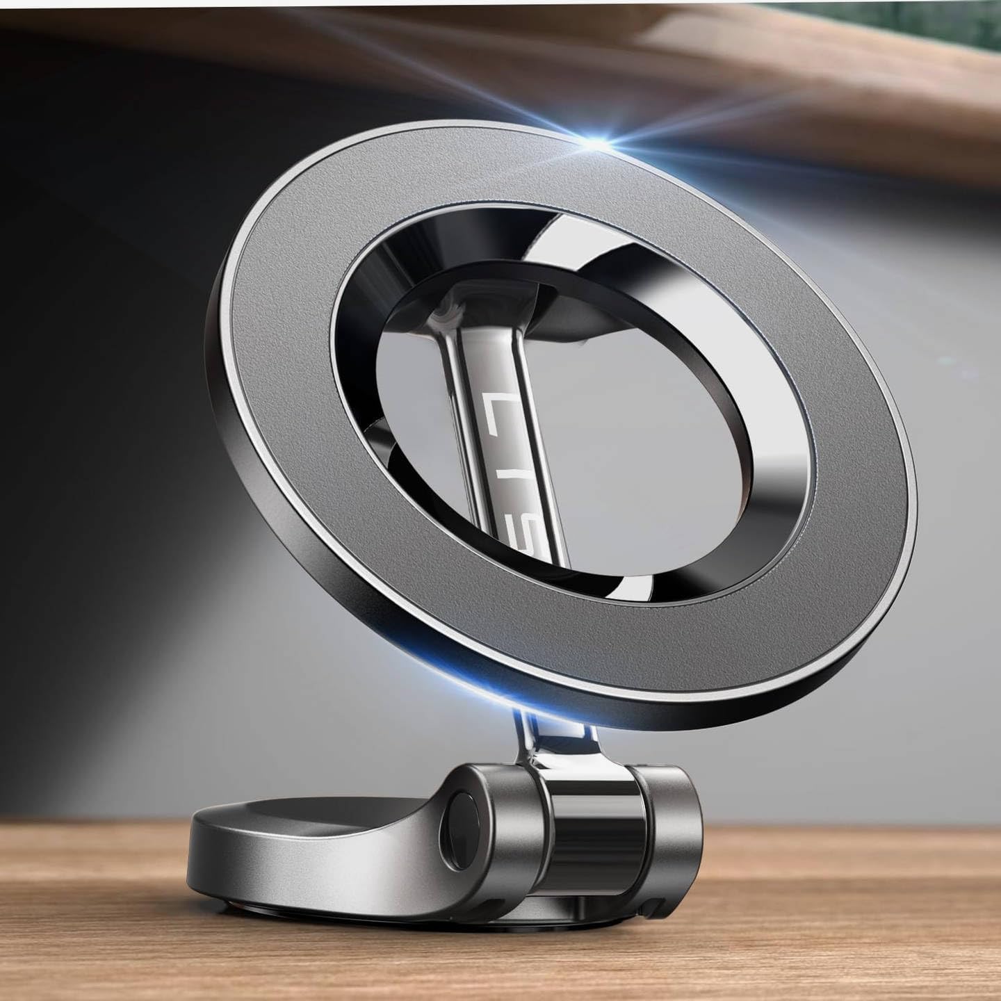LISEN Car Phone Holder, Magsafe Car Mount [24 Permanent Magnets] Cars Accessories for Cars Magnetic Phone Holder for iPhone 16e Fits iPhone 16 Pro Max 15 All Phones with Metal Ring