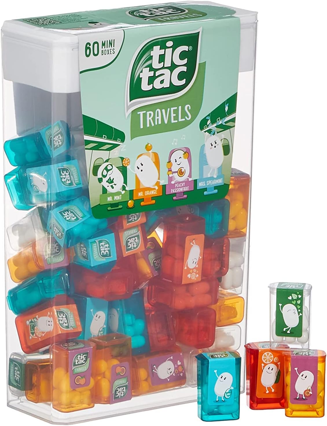 tic tac Travels Lilliput mini boxes 60er 60 mini cans of peppermint dragees