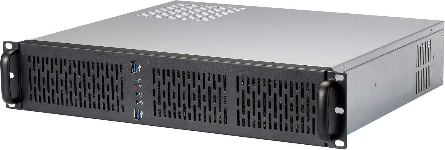 Rosewill 2U Server Chassis Rackmount Case | 4 x 3.5 HDD Bays | Micro-ATX Compatible | 3 x 80mm PWM Fans | 2 x USB 3.0 | RSV-Z2600U