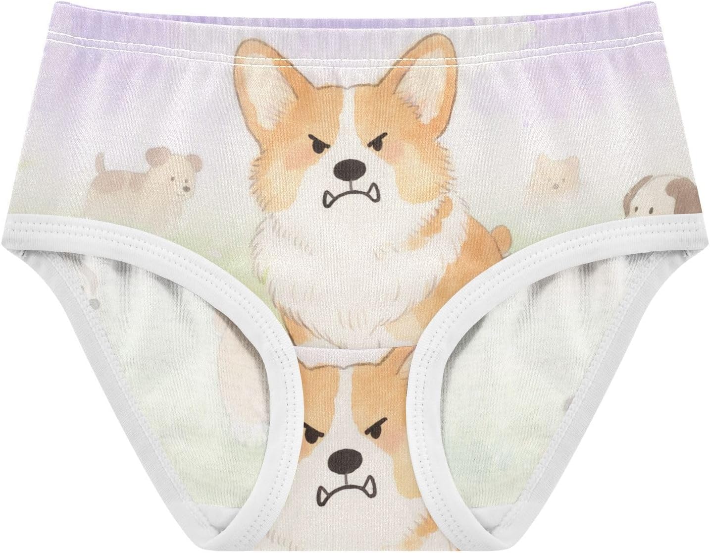 GuoChe Cotton Briefs Elastic Waistband Panties Comfort Underwear for Toddler in Sizes 2T,3T, 4T, 5T, 6Y and 8Y