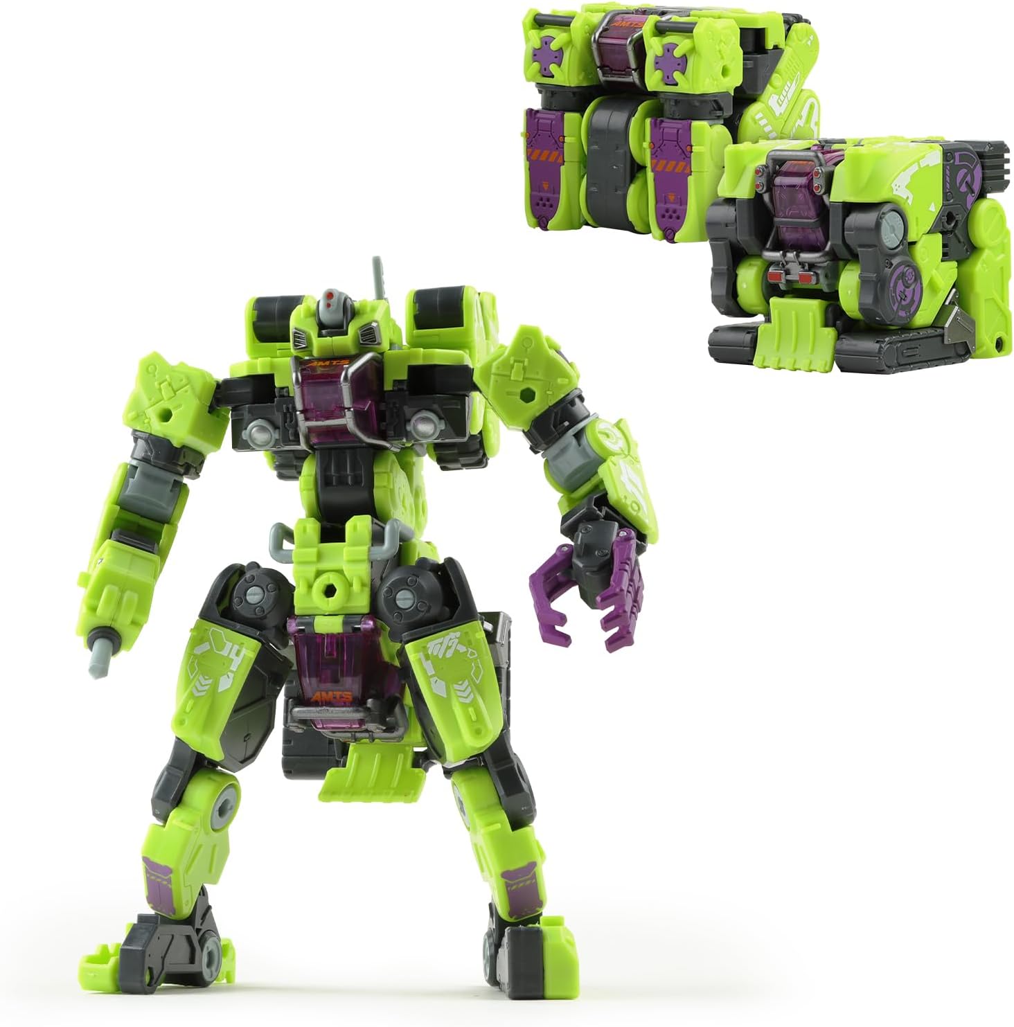 52TOYS MEGABOX MB-12DE Landbreaker Elite Deformation Toys Action Figure, Converting Toys in Mecha and Cube, Perfect Birthday Party Gift for Teens and Adults