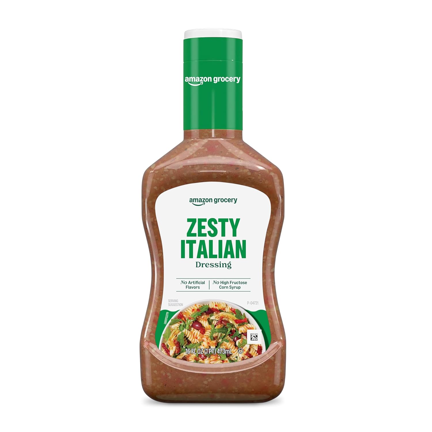 Amazon Grocery, Zesty Italian Dressing, 16 Fl Oz (Previously Happy Belly, Packaging May Vary)