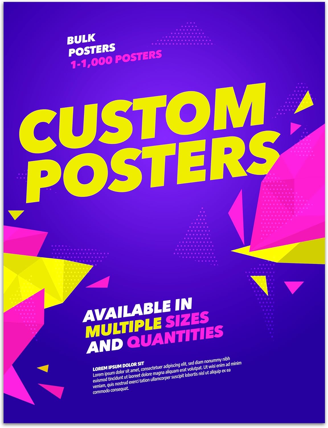 Custom Posters - Glossy Paper - Multiple Sizes (1 to 1,000 Posters) (8x10")