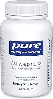 Pure Encapsulations Ashwagandha - 500 mg Ashwagandha Extract - Metabolism & Stress Support - Immune Support - GMO Free & Vegan - 60 Capsules