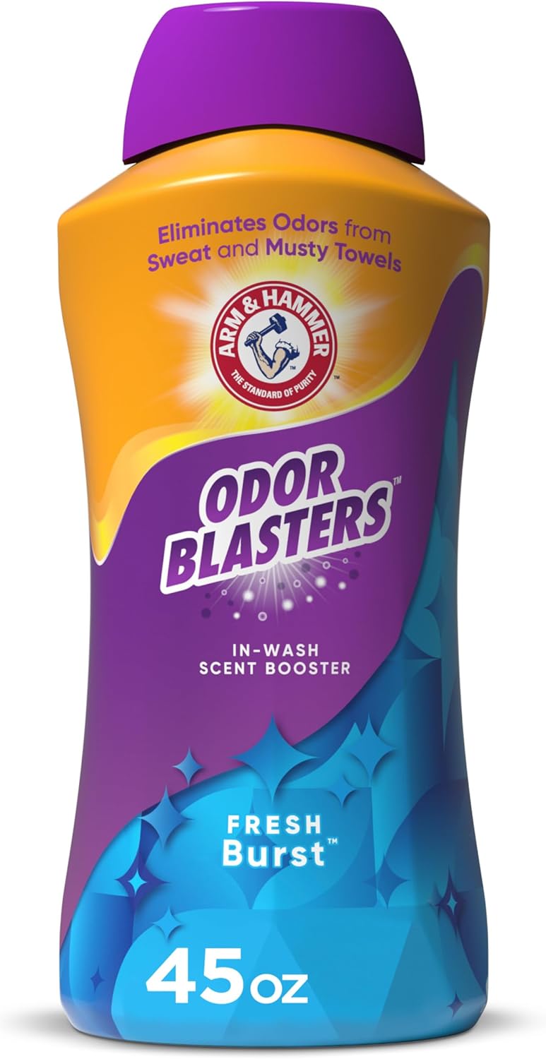 ARM & HAMMER Odor Blasters In-Wash Scent Booster, Laundry Scent Booster Fresh Burst Scent, 45 Oz