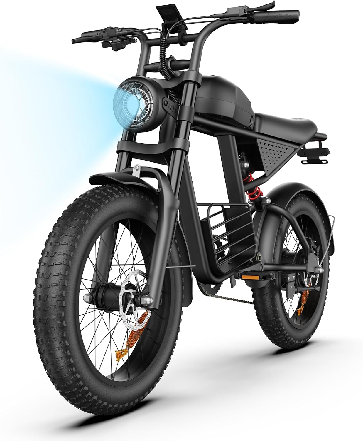 Electric Bike for Adults,1500W E-Bike for Adults,3 Modes Electric Dirt Bike, 20" Fat Tire Adult Electric Bicycle with 48V 18.9AH Battery, 7 Speed E-Bikes, LCD Display