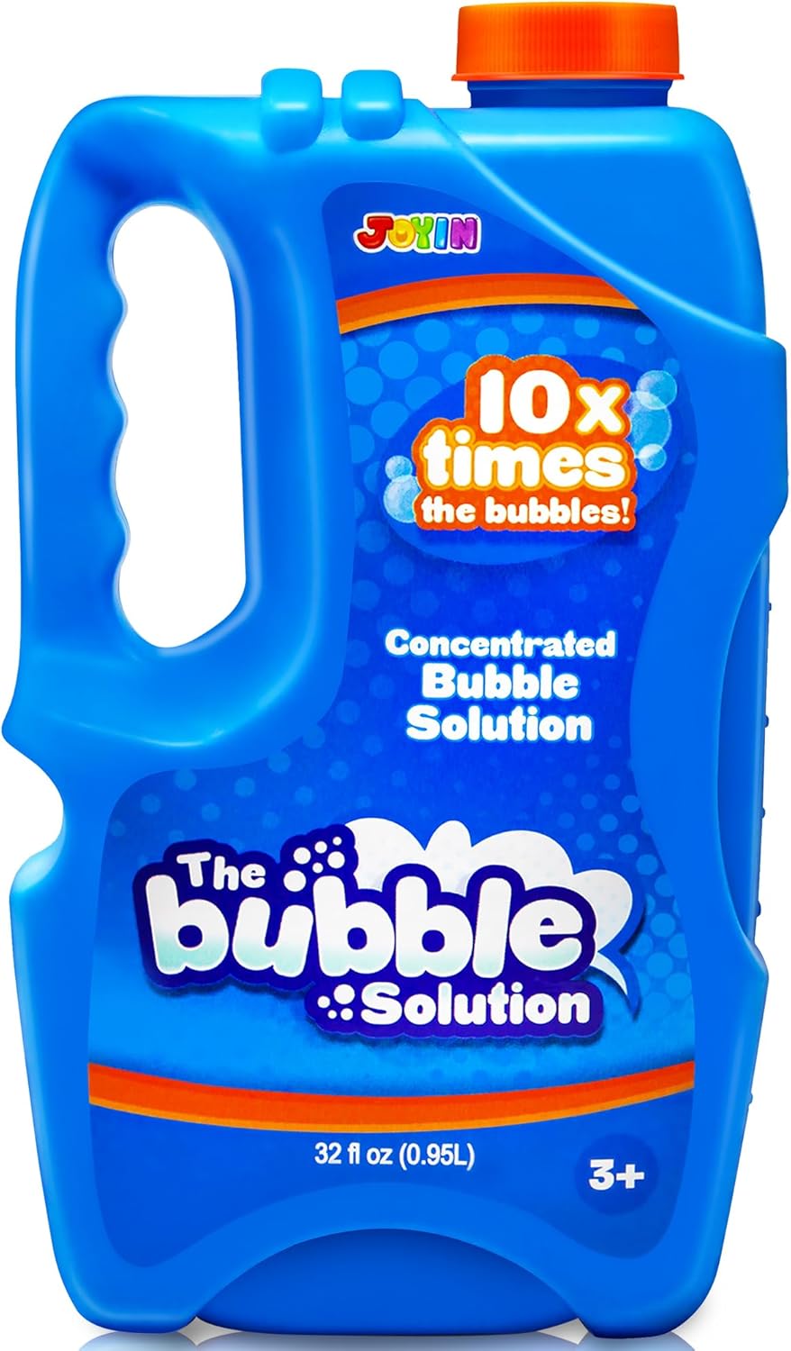JOYIN 32 OZ Concentrated Bubble Solution (Close to 1L/ up to 2.5 Gallon Refills), Concentrated Solution Refills for Bubble Machine, Wands, Blower, Easter