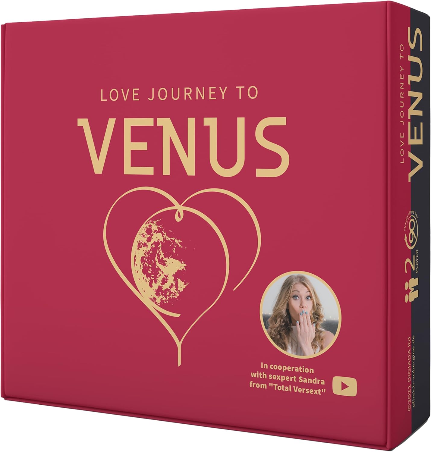 Love Journey to Venus: The Spicy & Romantic Board Game for Adult Couples & Friends, Couple Games for Date Night, Gaming Cards for 2 or more Adults, Love Card for Bedroom (for married couples too)