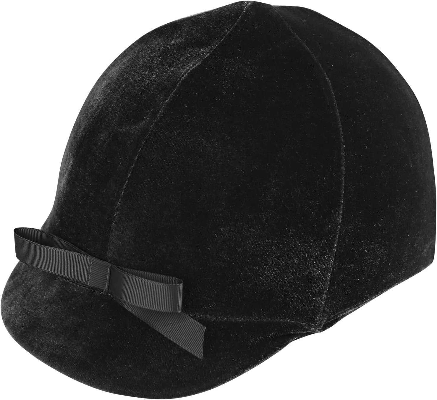 Harrison Howard Equestrian Riding Helmet Cover Sleek Velvet Luxe Hat