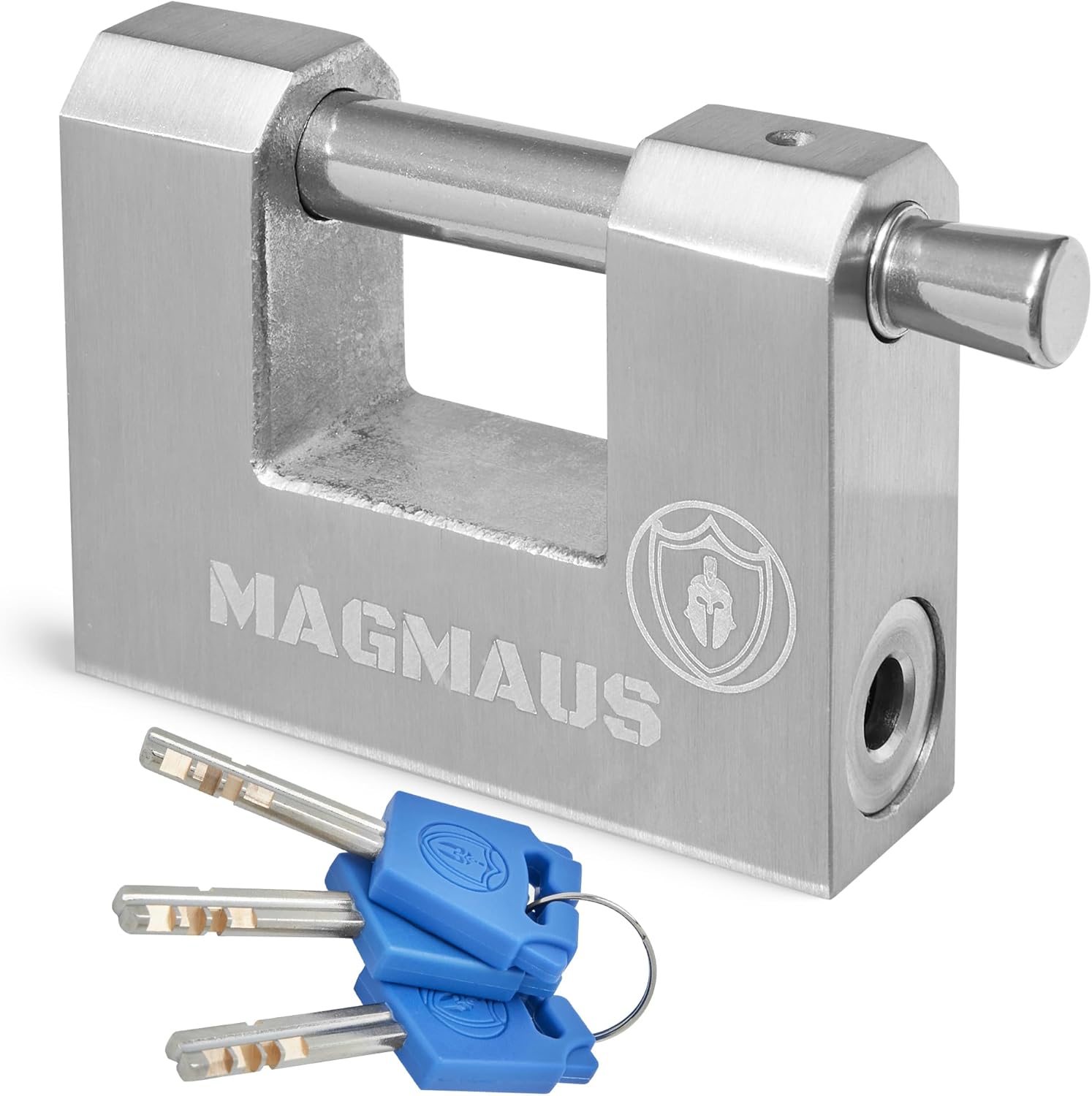 Magmaus® RTL/70 Heavy Duty Lock for Shipping Container - [Weatherproof] - Secure Outdoor Lock for Storage Unit, Gate, Shed, Fence, Door - 3 Keys