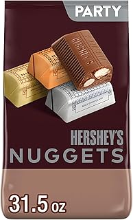 HERSHEY'S NUGGETS Assorted Chocolate, Christmas Candy Party Pack, 31.5 oz