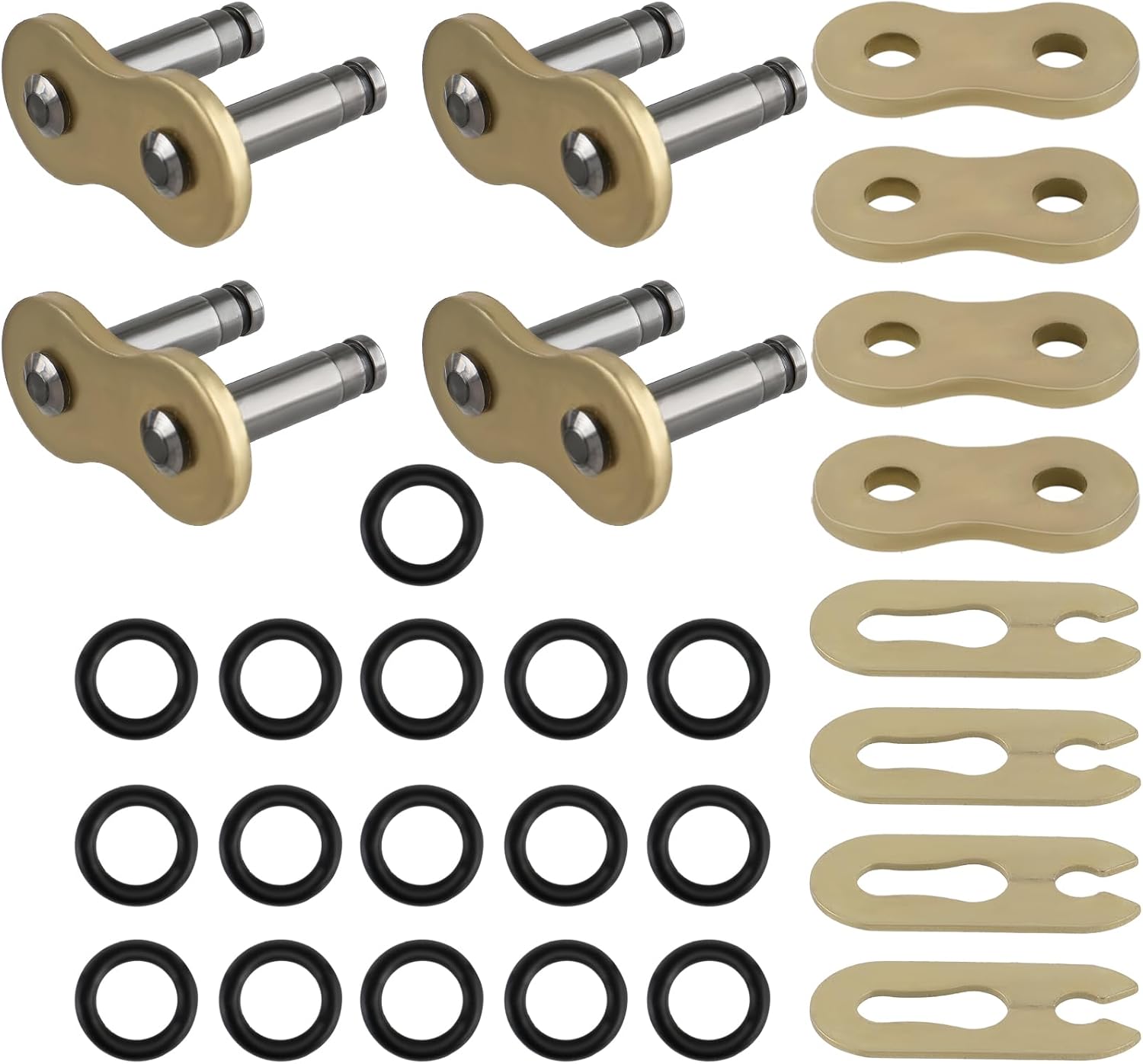 520HV 520 Chain Master Link Connecting Links with O-Ring for Motorcycle Dirt Bike Pack of 4 Masterlink