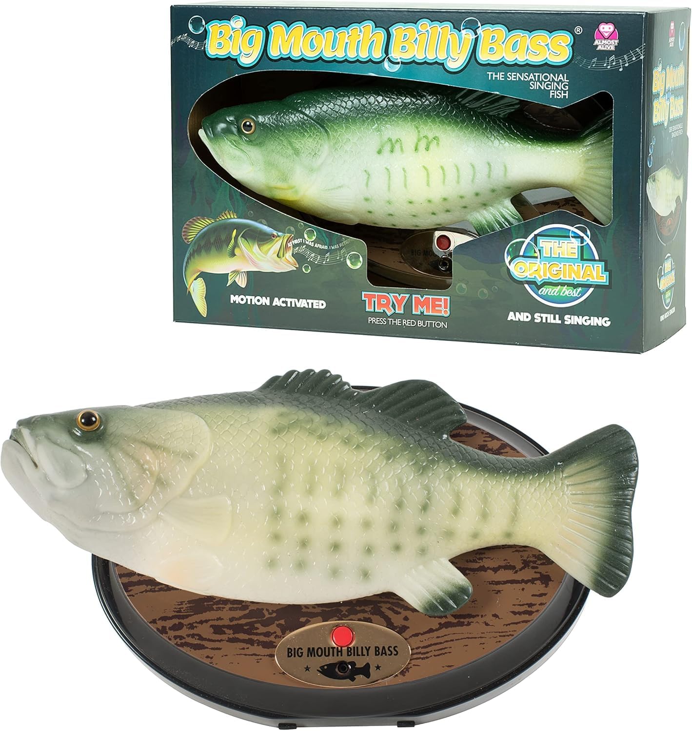Singing Fish Billy Bass - Sings 'I Will Survive' - Big Mouth Billy Singing Sensation in Premier Life Packaging