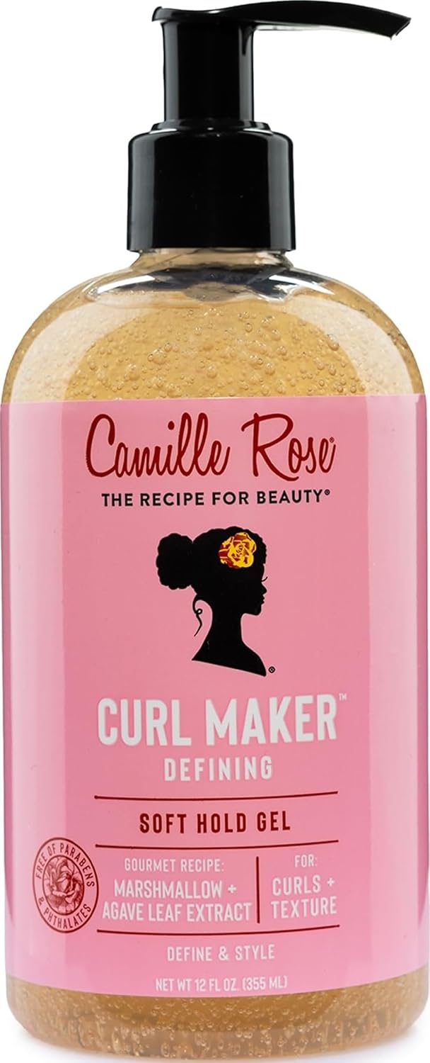 Camille Rose Curl Maker Curl Defining Gel, Soft Hold, 12 Fl Oz