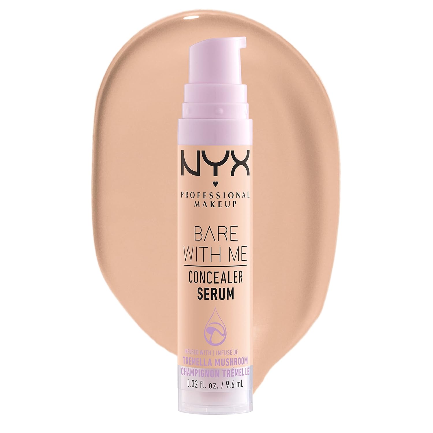 NYX PROFESSIONAL MAKEUP Bare With Me Concealer Serum, Concealer Makeup For Up To 24Hr Hydration - Vanilla