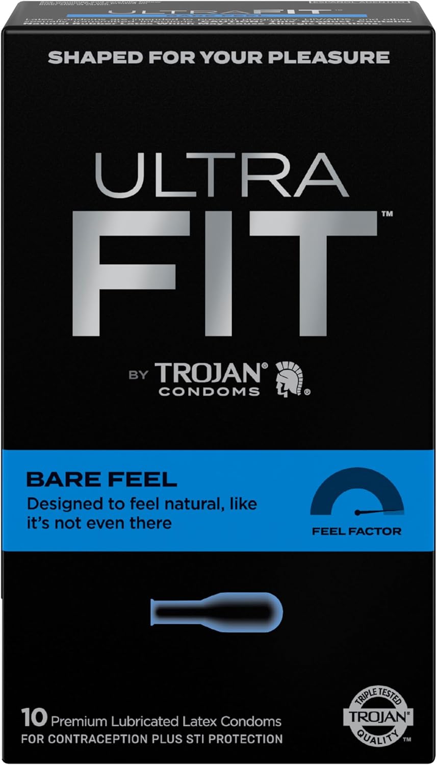 Trojan Condom Ultrafit Bare Feel 10 Ct
